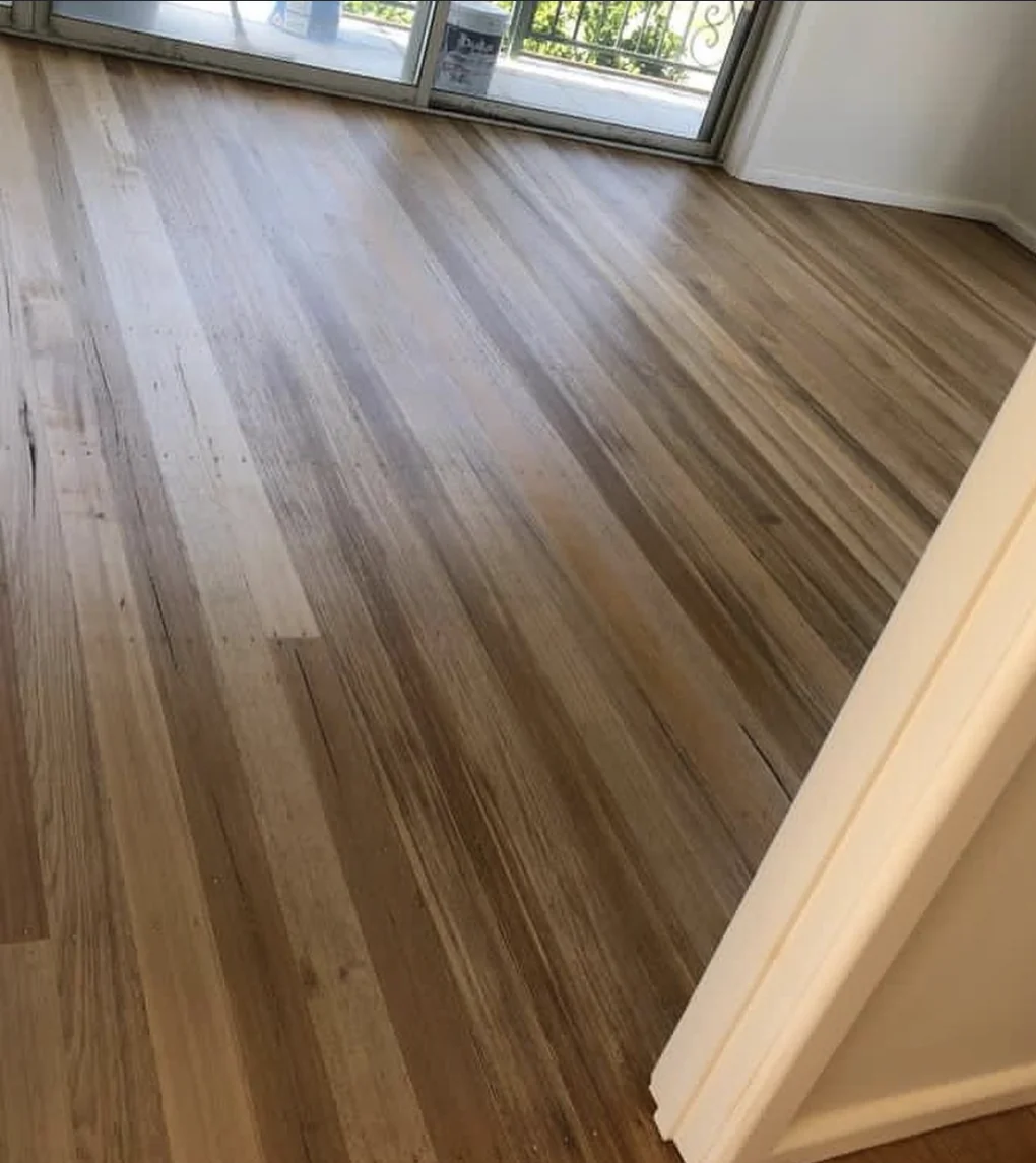 Timber floorboards during a residential restoration